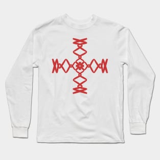 The Christian cross based on crucifixion of Jesus Christ (Jesus Piece) Long Sleeve T-Shirt